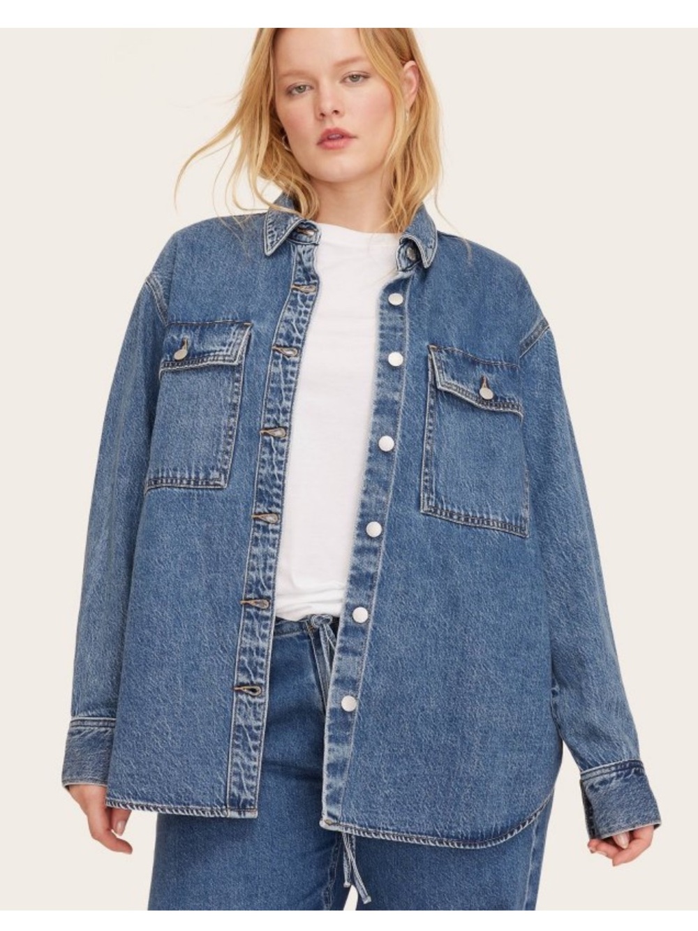 Parke x Target Women’s Long Sleeve Denim Shacket